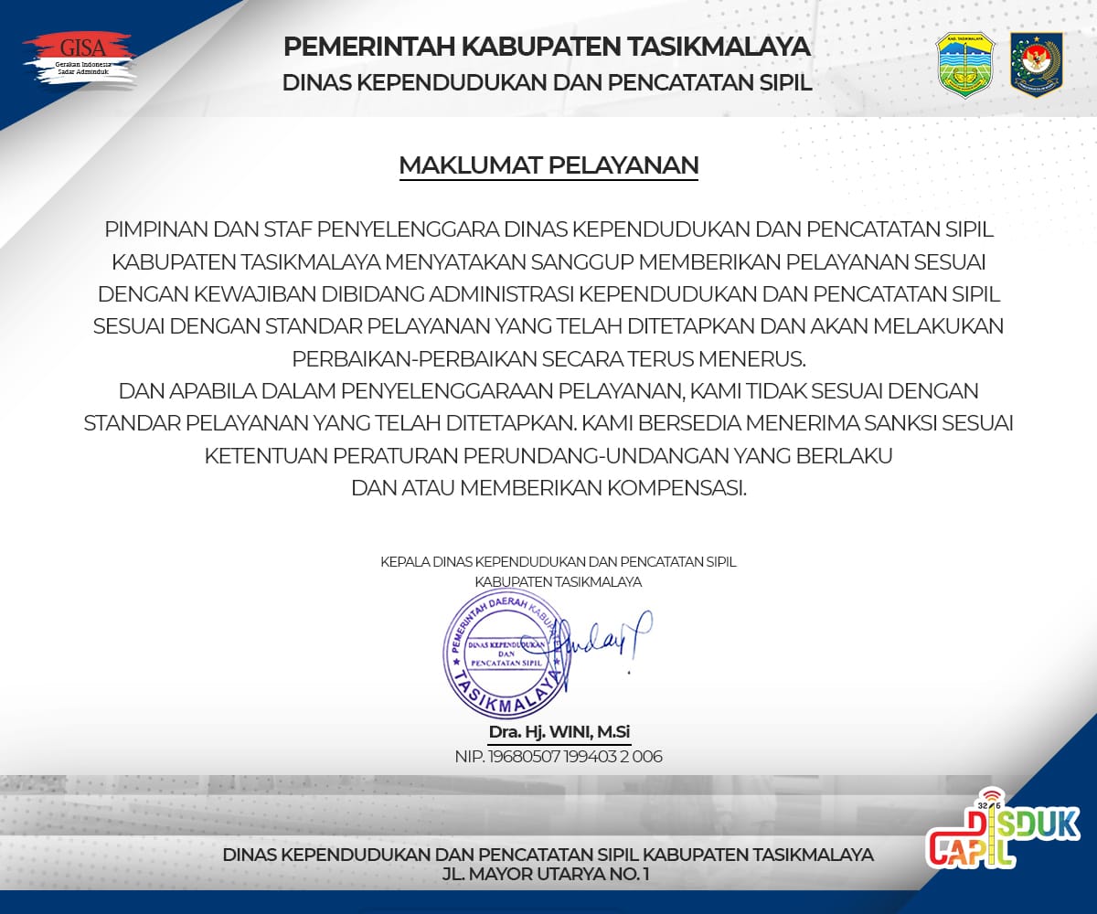 Maklumat Pelayanan